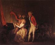 Louis-Leopold Boilly Le Concert inprovise ou le prix de l'harmonie France oil painting artist
